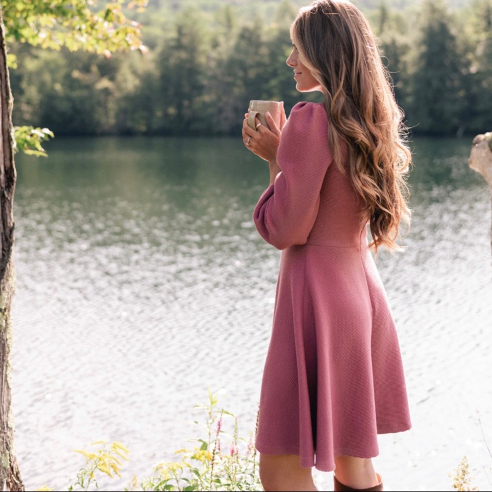 Flare Dress in Mauve